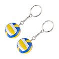 thumbnail image 5 of Niceauty 2Pcs Assorted Volleyball Keychain Compact Sports Ornament for Backpacks, 5 of 8