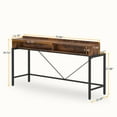 Tribesigns 70.87'' Long Console Table, 2-Tier Industrial Sofa with