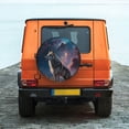 thumbnail image 6 of Sikiie Night Sky Wolf PVC Leather Spare Tire Wheel Cover Spare Tire Cover, for Car Truck SUV Camper Trailer Universal Fit(14-17in)-15 inch, 6 of 6