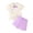 F41 Purple, variant on Likimi Kids Toddler Boys Girls Outfit Set Easter Cartoon Prints Lapel Button Down Short Sleeve T Shirt With Shorts Casual Fashionable Two Piece Set Purple Size 4-5 Years