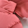 thumbnail image 6 of Letdown Girls Winter Coat Warm Parka Puffer Jacket with Hood Warm Zipper Outerwear Jackets Coats for Snow Play & Casual Outdoor (Watermelon Red,4-5 Years), 6 of 8