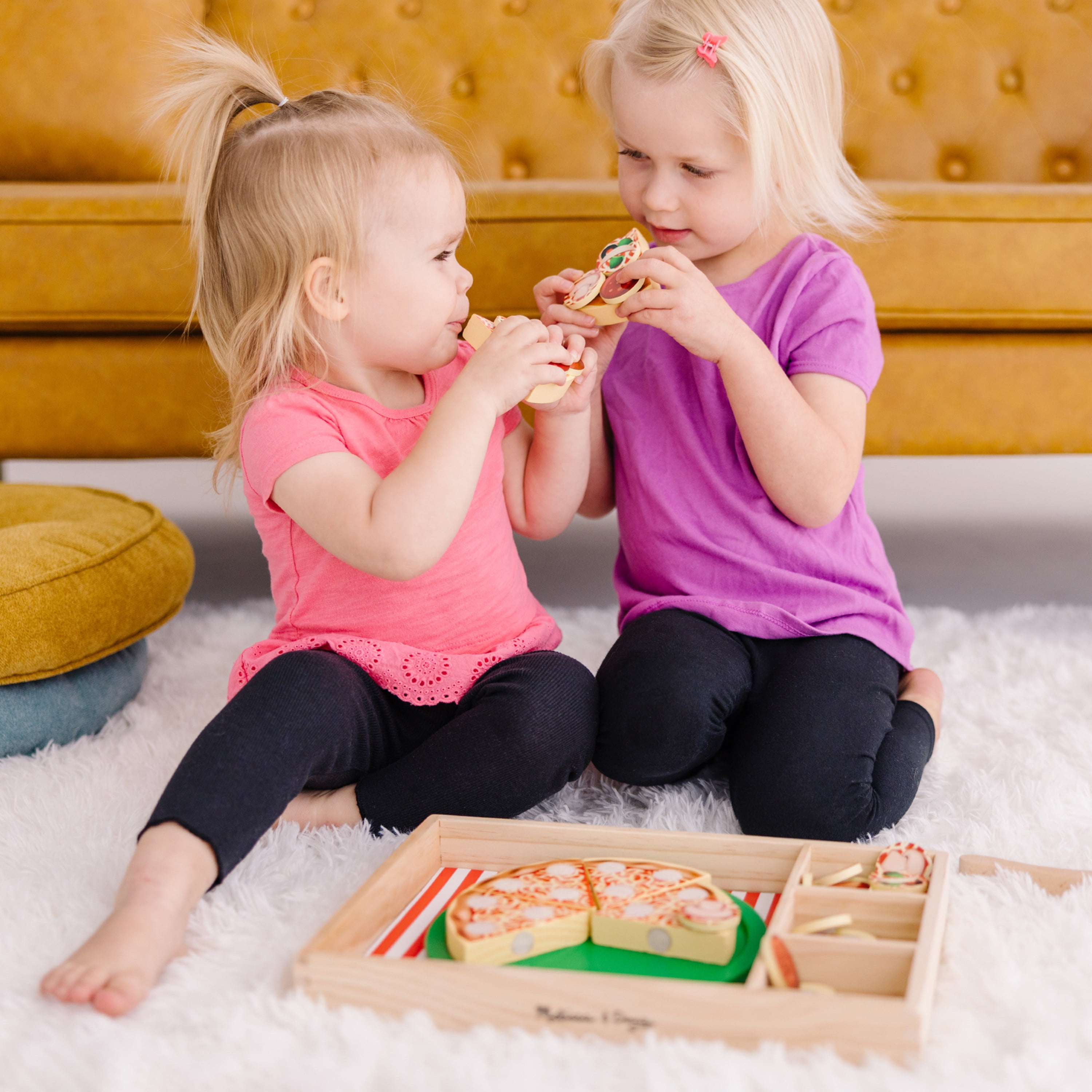 The Teachers' Lounge®  Pizza Party - Wooden Play Food Set