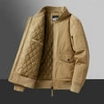 thumbnail image 3 of APEXFWDT Men's Military Jacket Winter Warm Bomber Jackets Full Zip Windbreaker Casual Jackets Coats Stand Collar Cargo Jackets with Multi Pockets, 3 of 6