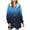 Dark Blue, variant on Turilly Gradual Printing Coats for Women Long Sleeve Hooded Coat Winter Loose Solid Warm Pocket Top Outerwears