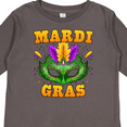 thumbnail image 4 of Inktastic Mardi Gras with Green Masquerade Mask Boys or Girls Long Sleeve Toddler T-Shirt, 4 of 5