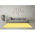 thumbnail image 3 of Ahgly Company Indoor Rectangle Solid Yellow Modern Area Rugs, 2' x 4', 3 of 4