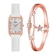 thumbnail image 1 of Relojes de pulsera para mujer, reloj de moda para mujer, reloj con correa de cuero, reloj informal para vestir, reloj de pulsera de cristal, paño de cocina, 1 of 3