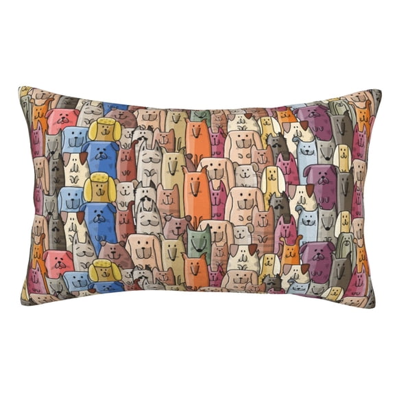 Vsdgher Funny Dogs Family Print Pillow Cases -Iconic Collection Pillowcases -Extra Soft, Not easy to deform,not pilling Export quality