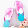 thumbnail image 2 of Girls Flip Flop Sandals - Little/Big Kids Animal Fruit Print, Easy-On Slide Thong Summer Beach Water Shoes, 2 of 6