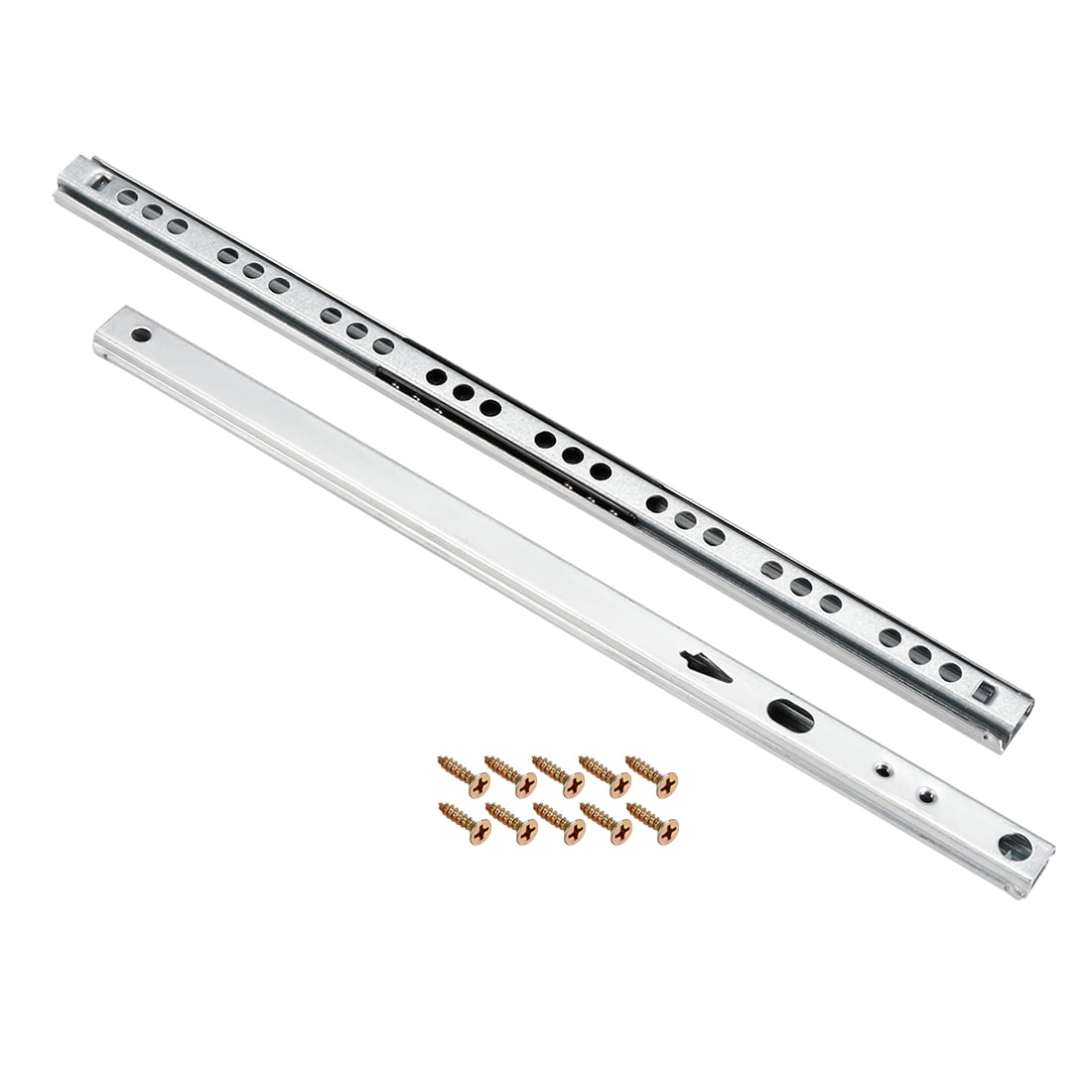 Uxcell Ball Bearing Drawer Slides Two Way Slide Track Rail, 11 in
