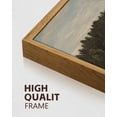 thumbnail image 3 of Drsoum Vintage River in Forest Wall Art Rustic Retro Framed Nature Landscape Prints Farmhouse Classic Decorations for Bathroom Bedroom 8x10in Natural Framed, 3 of 6