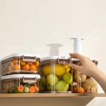 thumbnail image 3 of Food Storage Container | Vacuum Containers For Fruit, Waterproof For And Microwave With Locking Lid For Kitchen Pantry Restaurant Home Snacks,B, 3 of 9