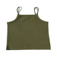 thumbnail image 1 of Girl‘s Vest  Children‘s Solid Color Ribbed Sling Tops Tight Sleeveless Shirt Camisole for Kids, 1 of 5