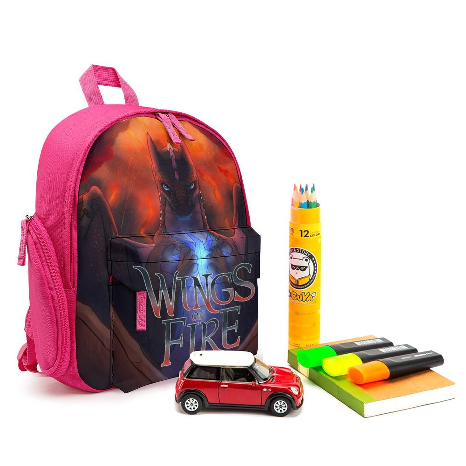 Kids School Backpack For Boys & Girls - Waterproof, Large Capacity Daypack With Fire Dragon Design (Age 6-12) - View #7