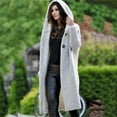 thumbnail image 3 of 2022 Spring Autumn Winter Women Solid Long Sweater Loose Knitting Cardigan Hooded Coat Office Lady Plus Size 5XL, 3 of 6