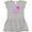 AC-Heather Grey, variant on Inktastic 100 Days of School in Pink and Purple with Crown Girls Baby Dress