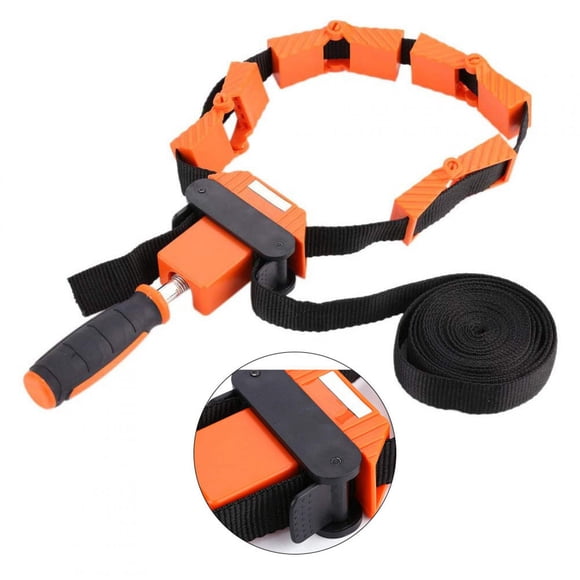 Ratcheting Band Clamp,Nylon MultiFunction Binding Belt Strap Clamp Holder Jaws Rapid Corner Clamp Sturdy Construction