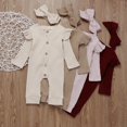 thumbnail image 5 of Newborn Baby Girl Boy 2PCS Autumn Clothes Set Knitted Romper Jumpsuit Outfits, 5 of 5