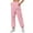 Pink(New), variant on PNTUTB Women Casual Printing Solid Color Sweatpants with Loose Comfortable Side Pocket Ankle Cinched Sports Pants