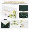 thumbnail image 3 of Miangastore Teacher Holiday Cards with Exquisite Design for Gratitude Messages in Assorted Colors 36 Pcs, 3 of 8