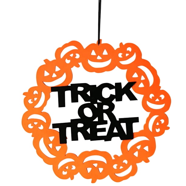 Gran venta Halloween 2D Non-woven Hanging Squashes Wall Door Decoration Halloween Party Supplies Halloween Decorations