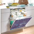 thumbnail image 5 of Front Dishwasher Magnet Sticker Cover Decorative Appliances Stickers Watercolour Cosmic Nebula Geometric Refrigerator Skins Dishwasher Panel Decals, 5 of 6