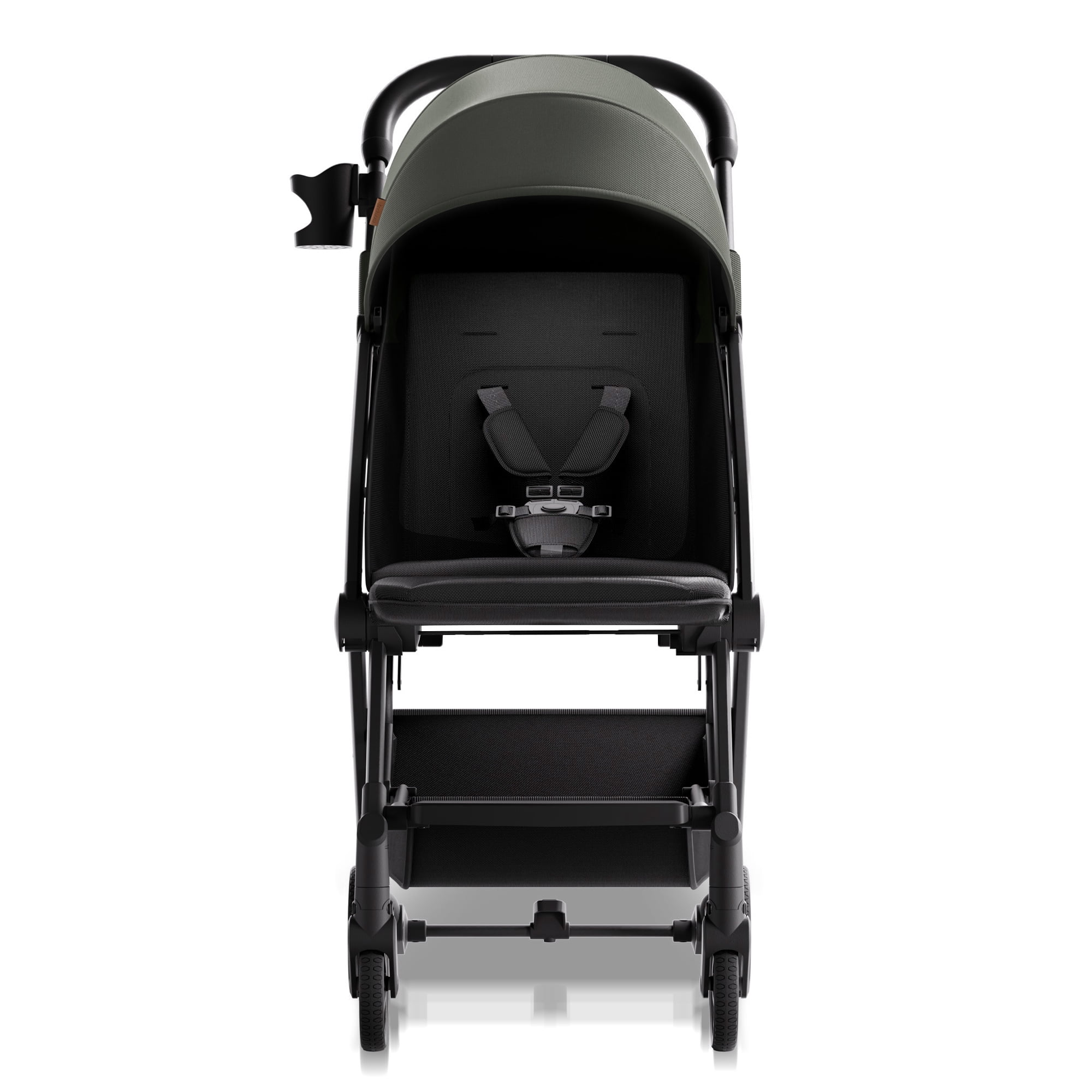 Mompush Lightweight Baby Stroller, Compact Stroller for Airplane Travel, Green, 14.2 lb, Unisex