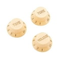 thumbnail image 4 of braveheart 3pcs Guitar Knob String Instrument Parts Volume Tone Knobs Controlling Component Top Hat Control Caps Accessories As shown 1Set, 4 of 6