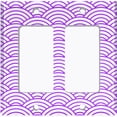 thumbnail image 6 of Metal Light Switch Plate Cover Japanese Pattern Purple Wallpaper Sea Wave WAL016, 6 of 13