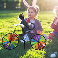 thumbnail image 3 of Bike Garden Wind Spinner Ornaments Cute Animal Sculpture for Lawn B, 3 of 5