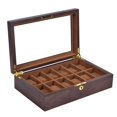 thumbnail image 2 of KLKCMS Watch Display Case Solid Watch Organizer for Tabletop Living Room Collectors 12 slot, 2 of 9