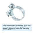 thumbnail image 4 of Uxcell 19-21mm Mini Fuel Injection Hose Clamp Zinc Plated Steel Fuel Line Clamp 20 Pack, 4 of 6