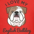 thumbnail image 3 of CafePress - I Love My English Bulldog Kids T Shirt - Dark T-Shirt Kids XS-XL, 3 of 4