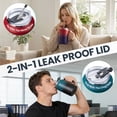 thumbnail image 4 of 32 oz Coffee Mug Insulated Tumbler with Handle and Straw, Large Stainless Steel Coffee Cup with 2-in-1 Lid, 32oz Metal Tumbler Double Wall Vacuum Water Bottle Keep Cold 36 hrs, 4 of 10