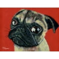 thumbnail image 2 of Symons, Melissa 14x12 White Modern Wood Framed Museum Art Print Titled - Pugly, 2 of 4