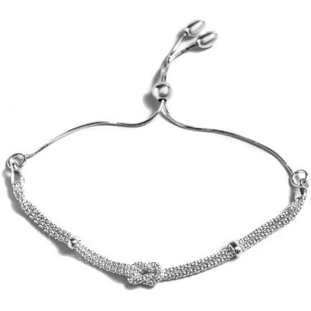 PORI Jewelers Sterling Silver Infinity Coreana Adjustable Bracelet