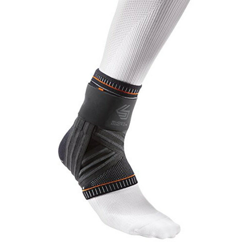 Shock Doctor 2052 Ultra Knit Ankle Brace w/Figure 6 Strap & Stays, L