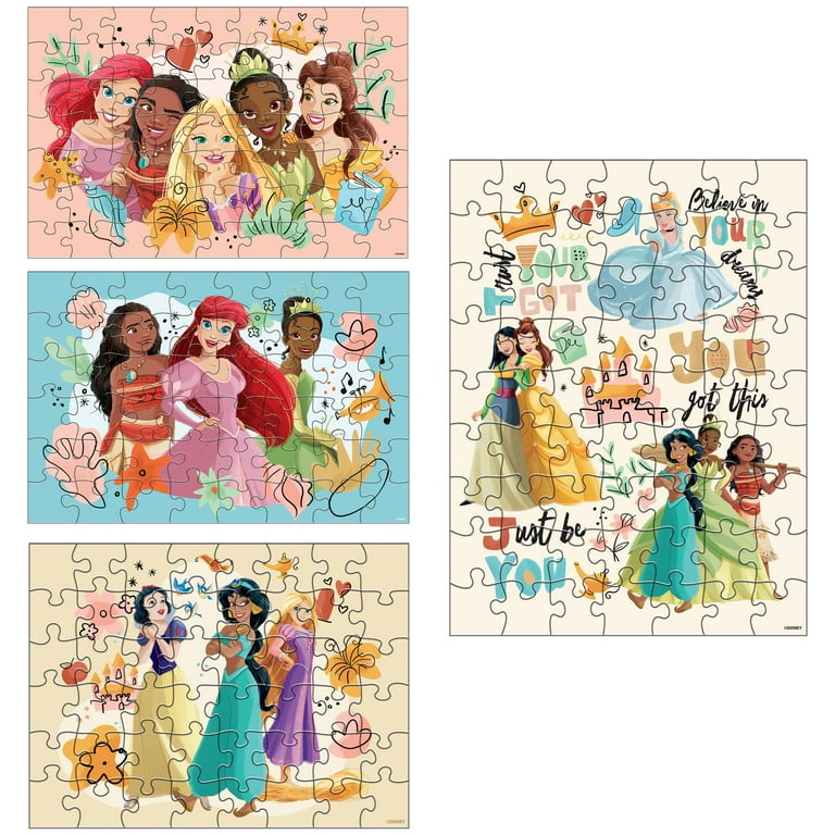 Disney Princess, 8 Jigsaw Puzzle Bundle in Storage Box - Walmart.com