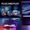 thumbnail image 4 of External CD/DVD Drive,Portable DVD Reader Writer ROM Drive,CD Burner External Disk Drive ,Widely Use, 4 of 5
