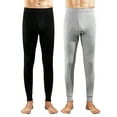 thumbnail image 2 of BLCHUNen 2 Pack Thermal Underwear for Men Pants Long Johns Bottoms Base Layer Cold Weather Fleece Lined Leggings(M-4xl), 2 of 3