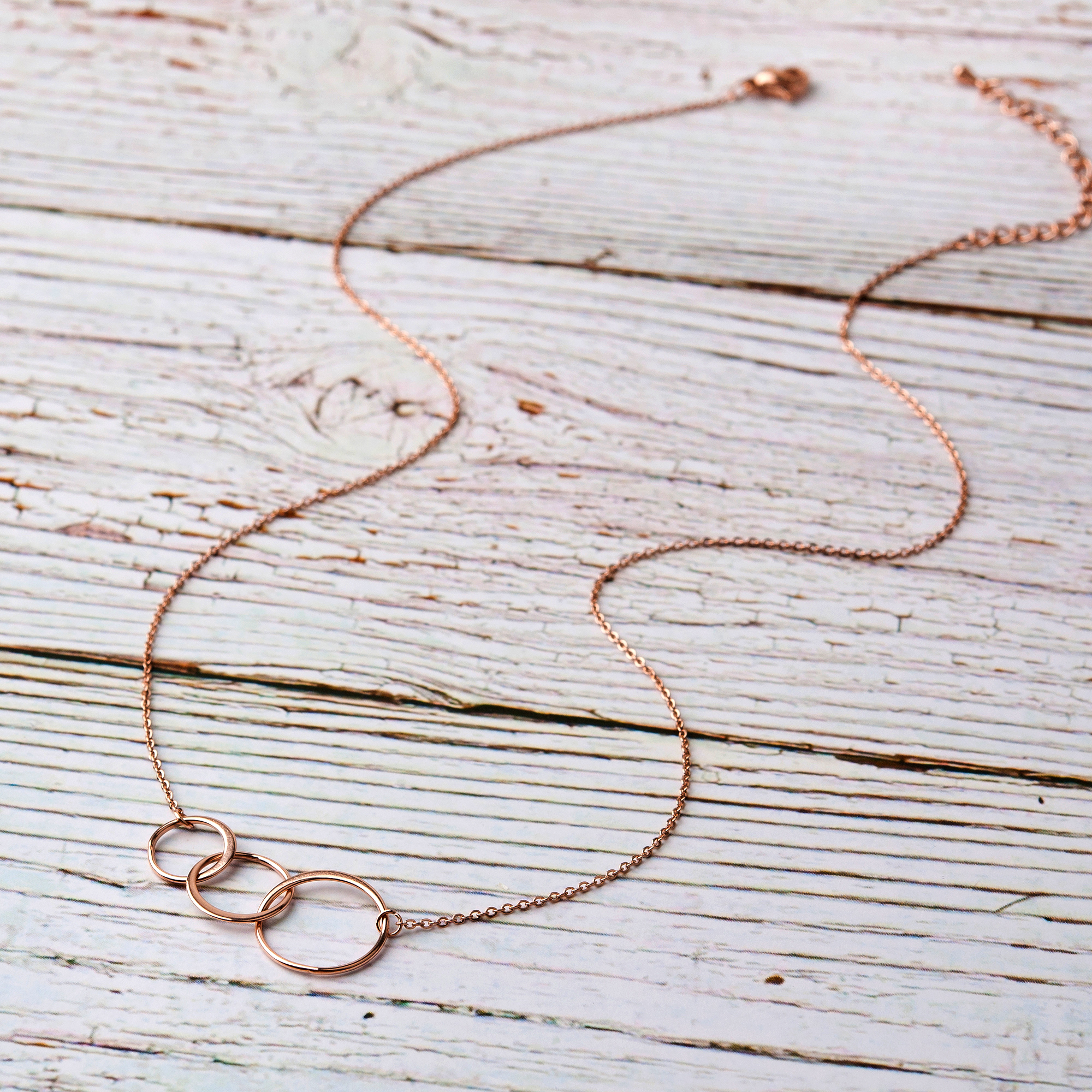 Mother and Daugther Mother's Day Gift, Mother's Day Gift from Daughter, Mother Day Gift Ideas, Necklace and Card Gift for Mom, Gift for Mom[Rose Gold Triple Infinity Ring,Purple Gradient]