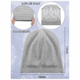 thumbnail image 2 of Women's Satin Silk Lined Sleep Cap, Slouchy, Turban, Baggie, Yoga Beanie, Hair Cover, Chemo Hat, Night Sleepwear, for Teens, Adults, 2 of 4