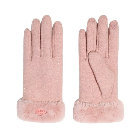 Womens Touch Screen Phone Fleece Windproof Gloves Winter Warm Wear