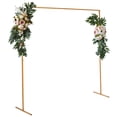 thumbnail image 5 of Garfans 6.6FT Wedding Arch Door Metal Garden Arch Arbor Archway Iron Rack for Climbing Plants Roses Vines, Outdoor Patio Lawn Backyard Party Decor,Gold, 5 of 6