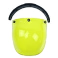 thumbnail image 1 of Tignapoo Bubble Design Motorcycle Helmet Visor with 3-Snap Lock, Anti-Fog, UV Protection, and Scratch-Resistant PC Lens in Lemon Yellow, 1 of 6