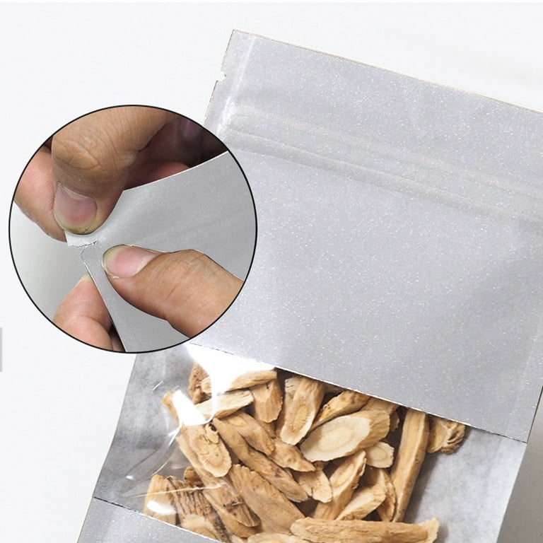 Amazon.com: Kraft Stand Up Bags Pouches with Window & Zipper