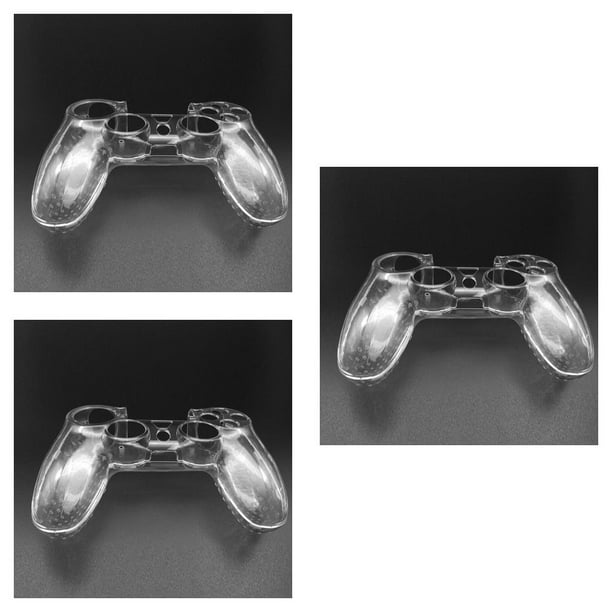 Tholdsy Accesorio de cubierta protectora de carcasa de controlador de juego ABS transparente de cristal para Mostrar como imagen 3piezas