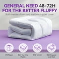 thumbnail image 5 of BDEUS Twin Size Dual Layer 5 inch Memory Foam Mattress Topper, 2 inch Gel Memory Foam and 3 inch 1450 GSM Down Alternative Quilted Pillow Top Mattress Pad Cover for Back Pain,Soft, 5 of 14