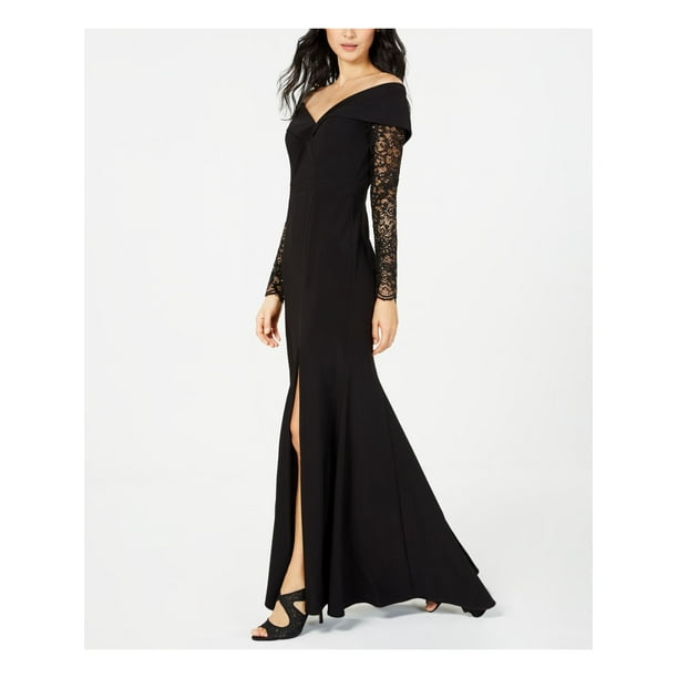 xscape long sleeve gown
