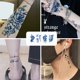 thumbnail image 5 of Pegatinas de tatuajes temporales de 8 hojas, para hombres, adultos, tatuajes falsos para mujeres, tatuajes de manga, pegatinas temporales, 5 of 5